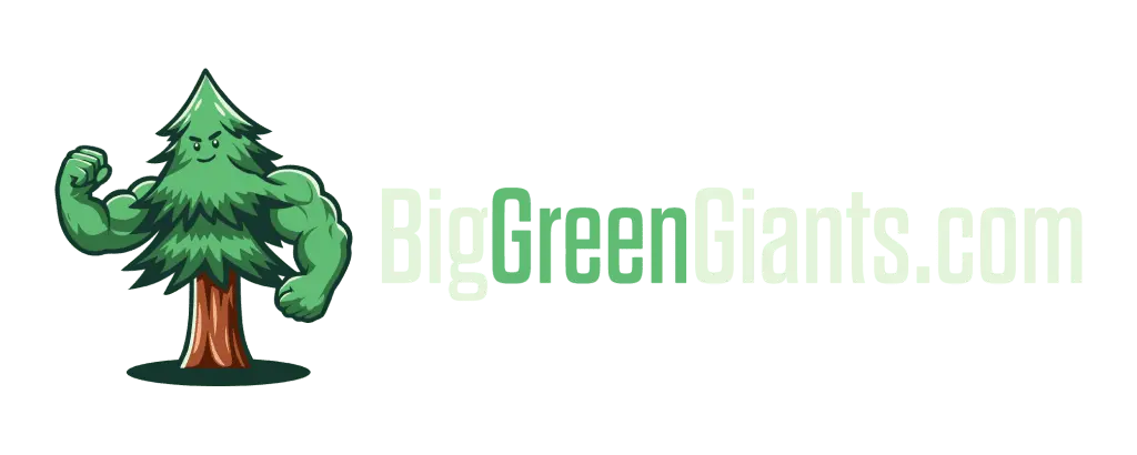 Big Green Giants Thuja Tree Arborvitae site logo. Buy big green giant trees today!